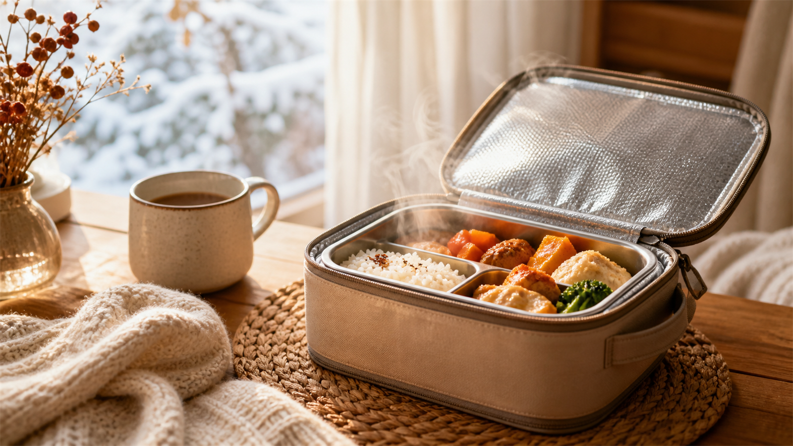 保温弁当箱のおすすめ 冬の暖かいイメージ